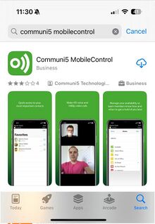 iOS download Communi5 MobileControl